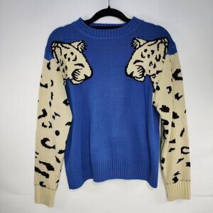 Mob Wife Leopard Knit Sweater